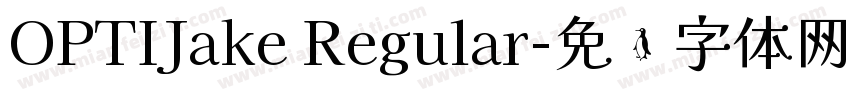 OPTIJake Regular字体转换